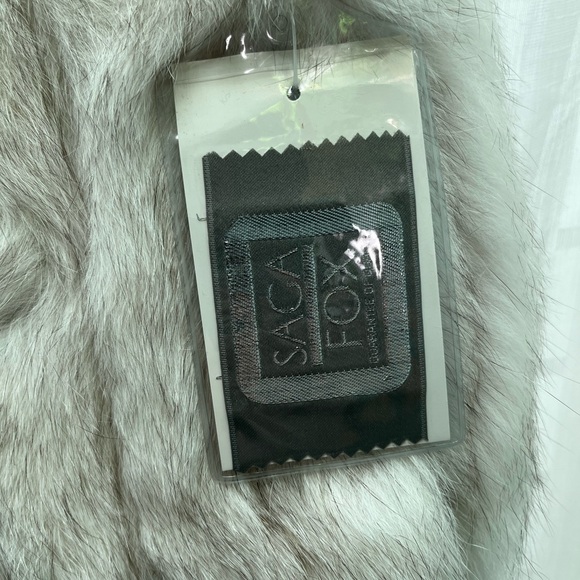 VINTAGE NWT Niki silver fox fur coat - Picture 4 of 5